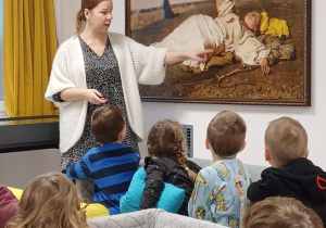 Mróweczki i Zajączki na wystawie "Chełmoński w 3D" w Bibliotece w Łowiczu!