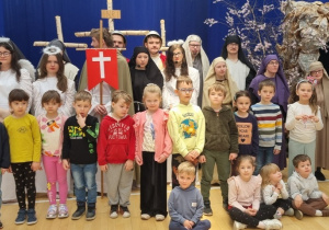 Zajączki na przedstawieniu wielkanocnym w Specjalnym Ośrodku Szkolno- Wychowawczym w Łowiczu!