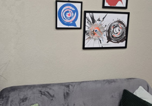 Prace dzieci z wirówki do kolorów w salonie fryzjerskim w Łowiczu!