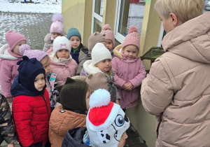 Niedźwiadki- dokarmianie ptaków!