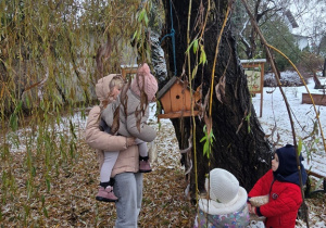 Niedźwiadki- dokarmianie ptaków!