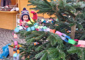 Wiewiórki ubrały jedną z choinek na starym Rynku w Łowiczu!