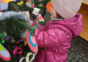 Wiewiórki ubrały jedną z choinek na starym Rynku w Łowiczu!