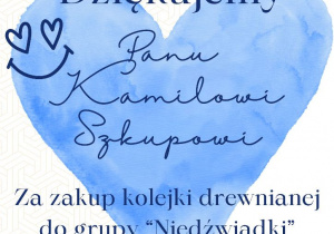 Tata Henia z Niedźwiadków podarował kolejkę dla dzieci!