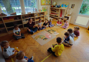 Lekcja ciszy w grupie Ślimaczki!