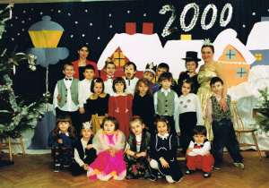 Grupa nauczycielki Hanny Sokołowskiej w 2000 roku, nauczyciel wspomagający Emilia Żebrowska